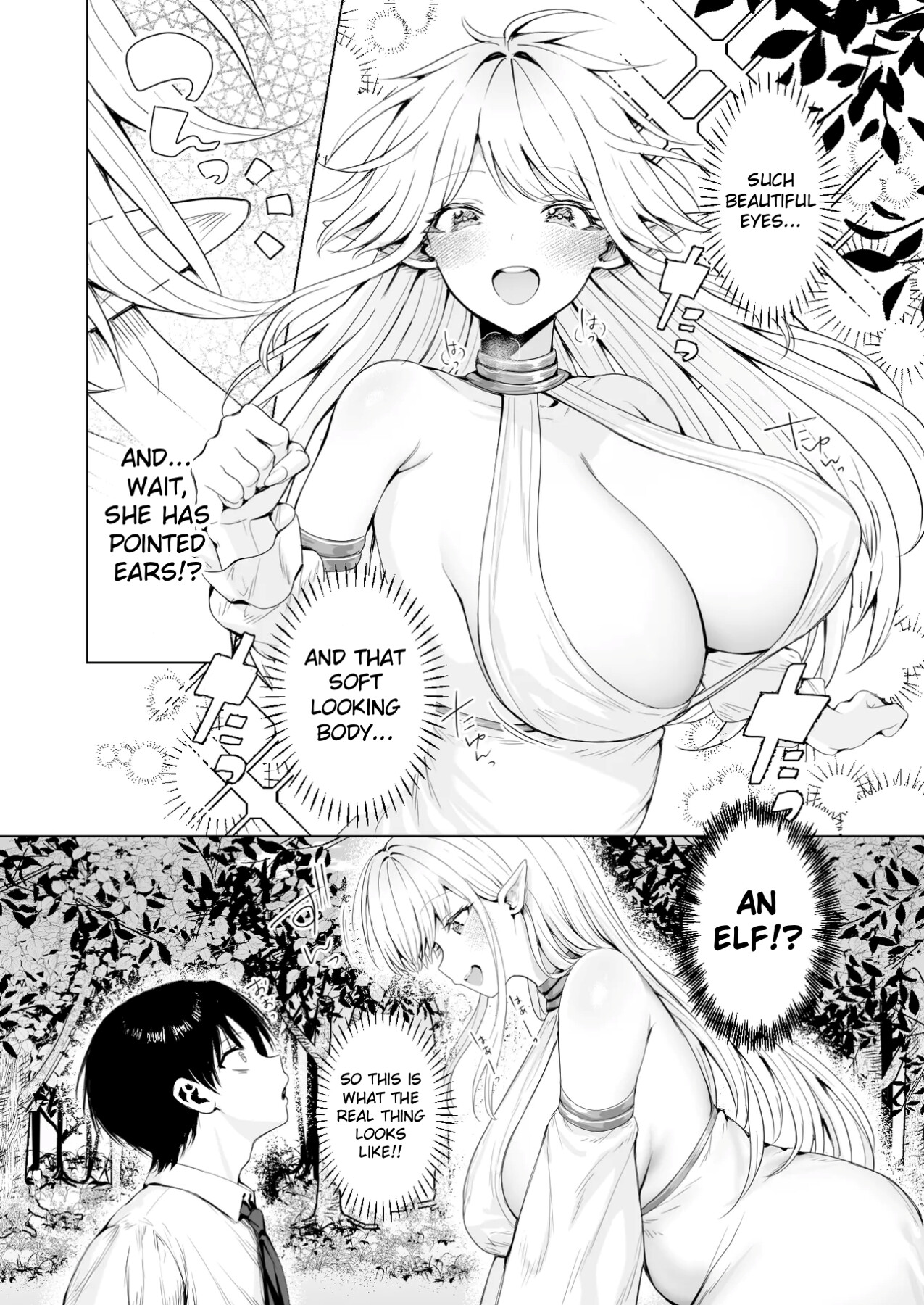 Hentai Manga Comic-Summoned to Another World as a Breeder (Savior), I Get Spoiled and Have Non-Stop Sex with my Elf Mommy-Read-8